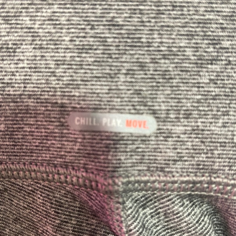 🙌🏼WOOHOO SOLD🙌🏼AERIE ‘Chill, Play, Move’ Gray Leggings W/White Mesh Size XS - Picture 5 of 6